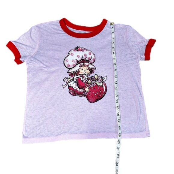 Strawberry Shortcake Character T-Shirt Pink and Red Size L - Picture 4 of 5